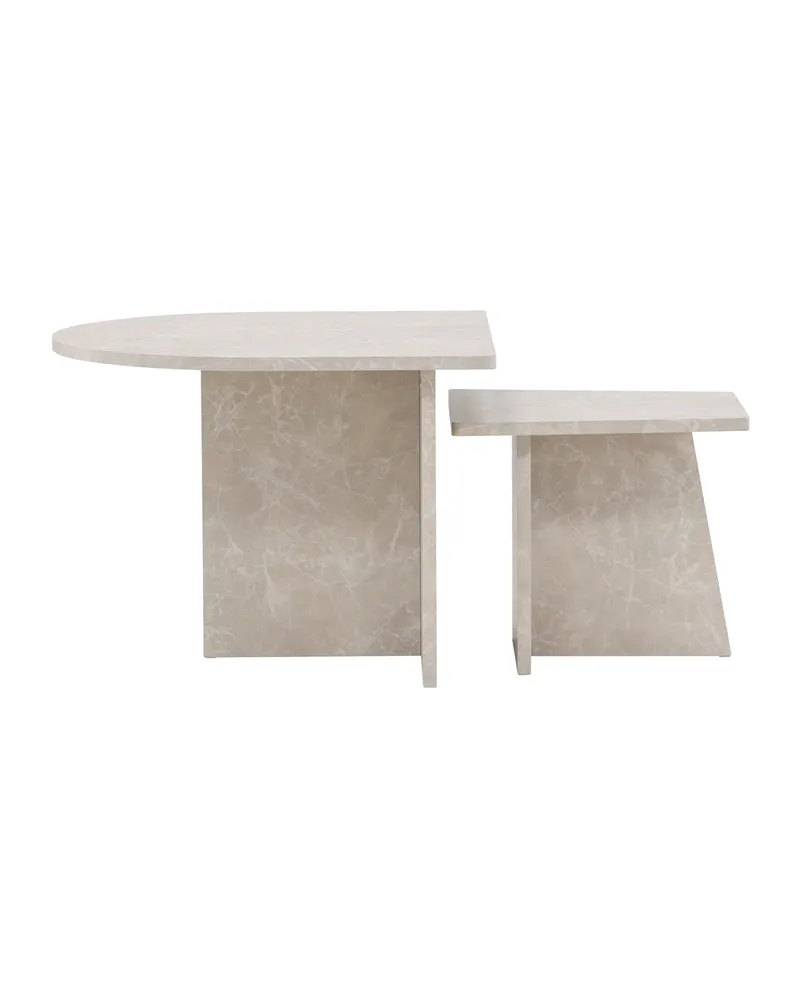 Sala Couchtisch in Marmoroptik aus zwei Tischen, Ansicht 1