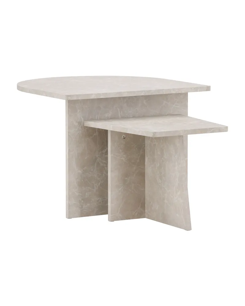 Sala Couchtisch in Marmoroptik aus zwei Tischen, Ansicht 6