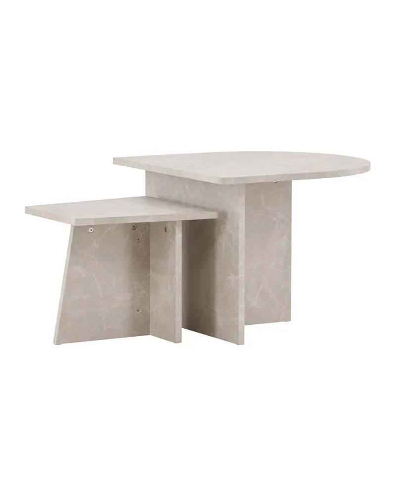 Sala Couchtisch in Marmoroptik aus zwei Tischen, Ansicht 9