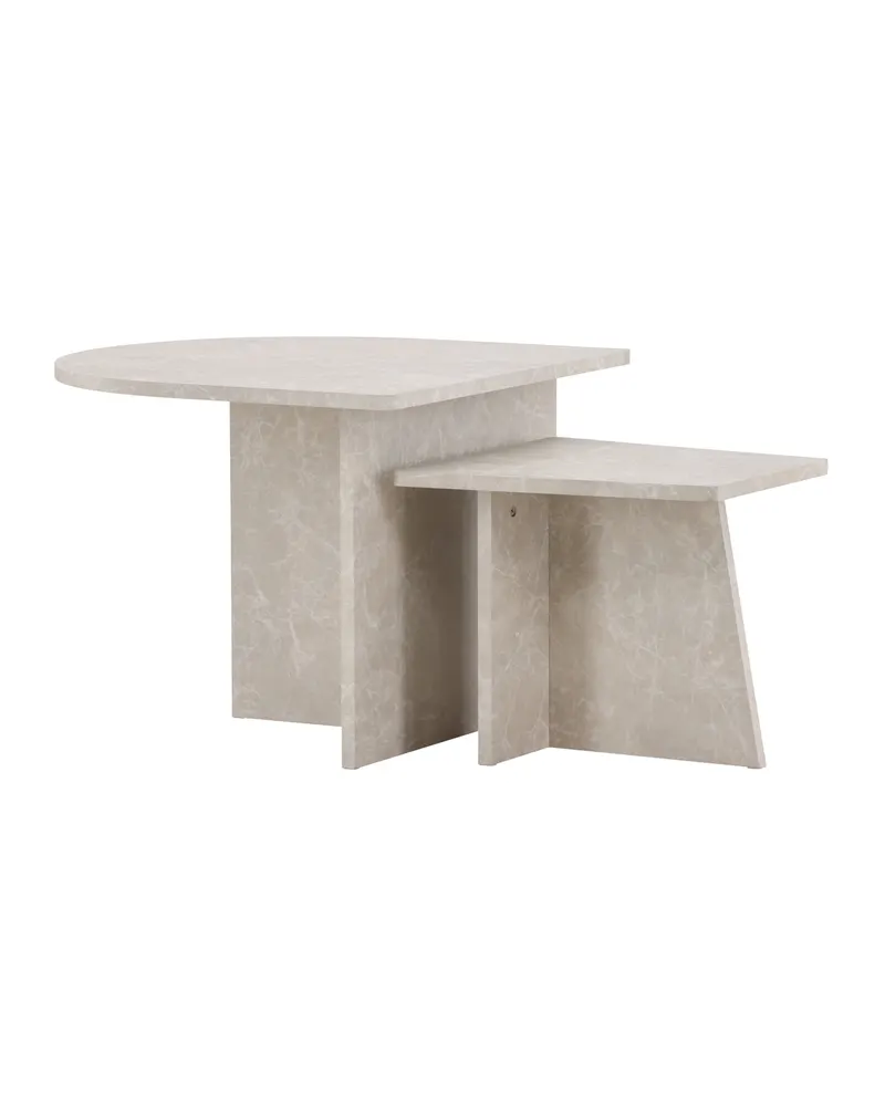Sala Couchtisch in Marmoroptik aus zwei Tischen, Ansicht 2
