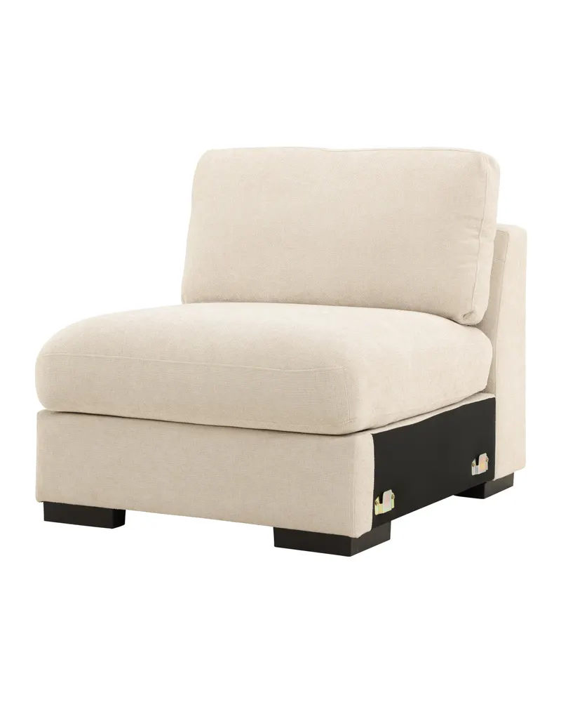 Salerno Sofa-Mittelmodul, 87 cm breit, Bezug abnehmbar, Beige