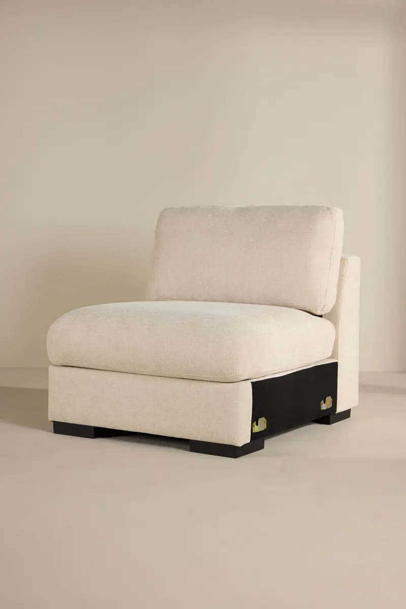 Salerno Sofa-Mittelmodul, im Wohnraum, Ansicht 1