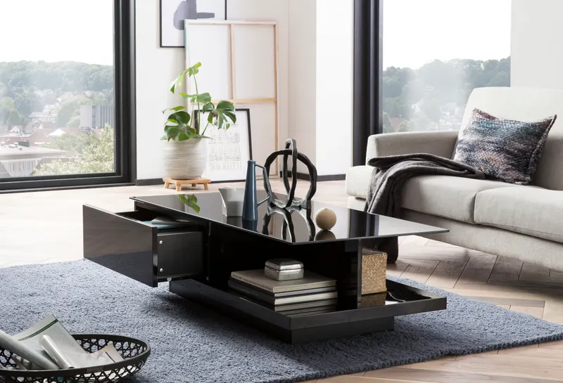 Couchtisch 120 × 60 × 36 cm, schwarz, Ansicht 5