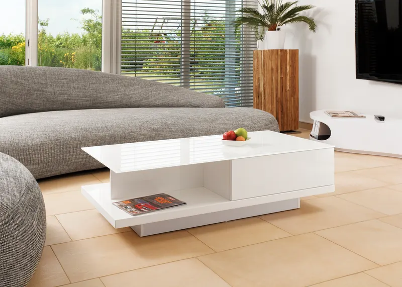 Couchtisch 120 × 60 × 36 cm, weiß, Ansicht 5
