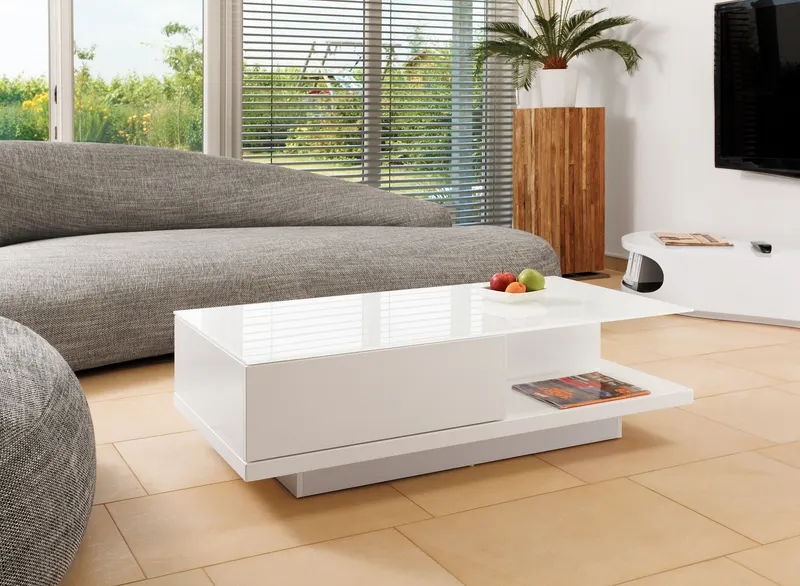 Couchtisch 120 × 60 × 36 cm, weiß, Ansicht 6