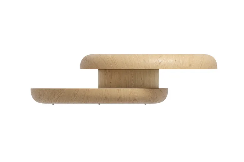 Couchtisch Ø 90 cm drehbar, Eiche natur, Ansicht 2