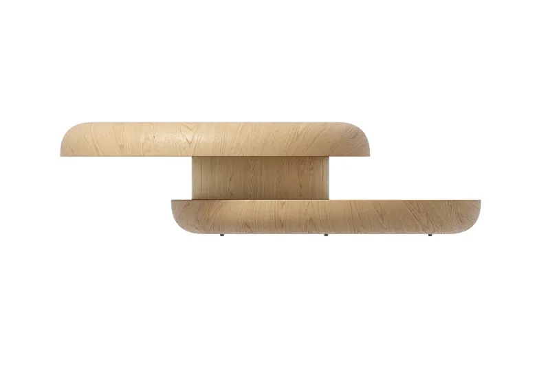 Couchtisch Ø 90 cm drehbar, Eiche natur, Ansicht 3