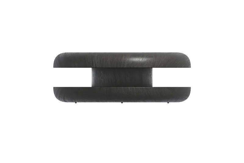 Couchtisch Ø 90 cm drehbar, Schwarz, Ansicht 1