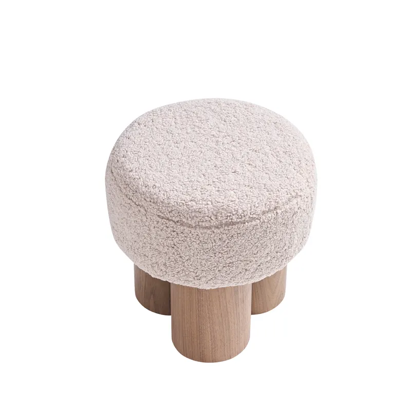 Sitzpouf Ø 50 cm Walnuss/Braun, Ansicht 2