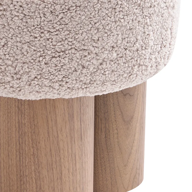 Sitzpouf Ø 50 cm Walnuss/Braun, Ansicht 3