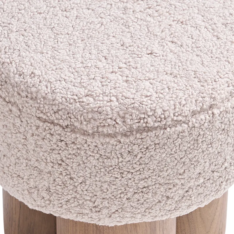 Sitzpouf Ø 50 cm Walnuss/Braun, Ansicht 4