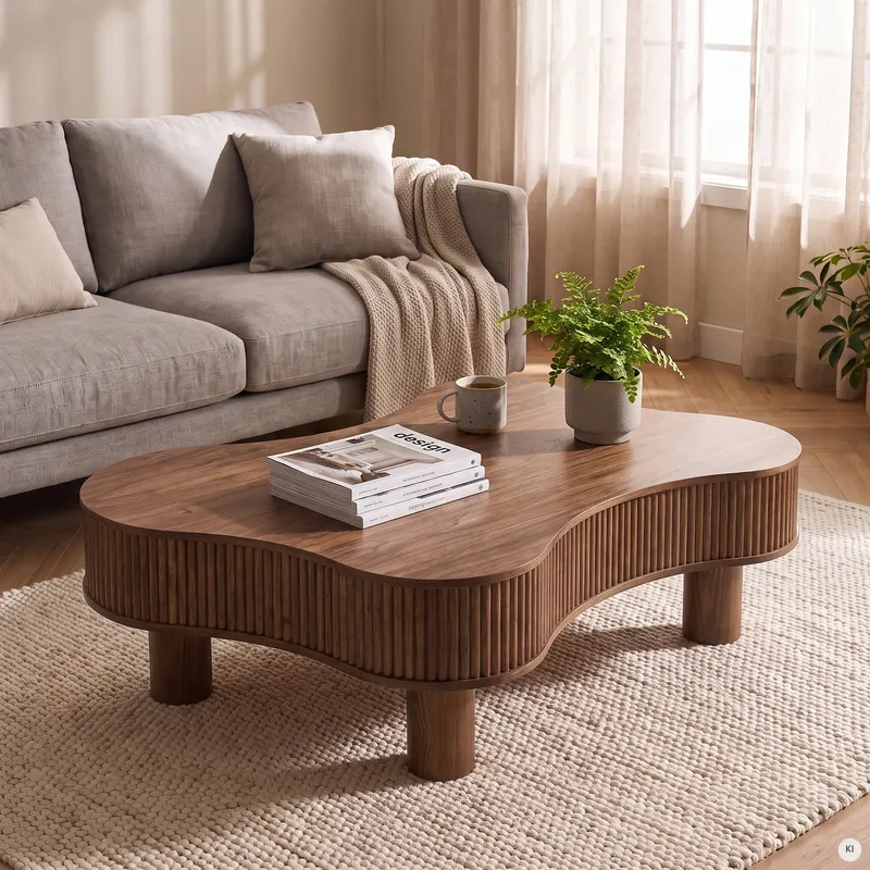 Couchtisch 116 × 77 cm Walnuss, Ansicht 7