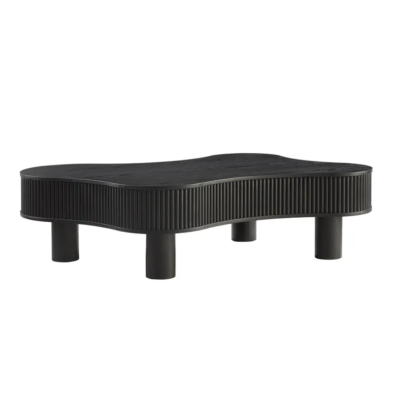 Couchtisch 116 × 77 cm Schwarz, Ansicht 1