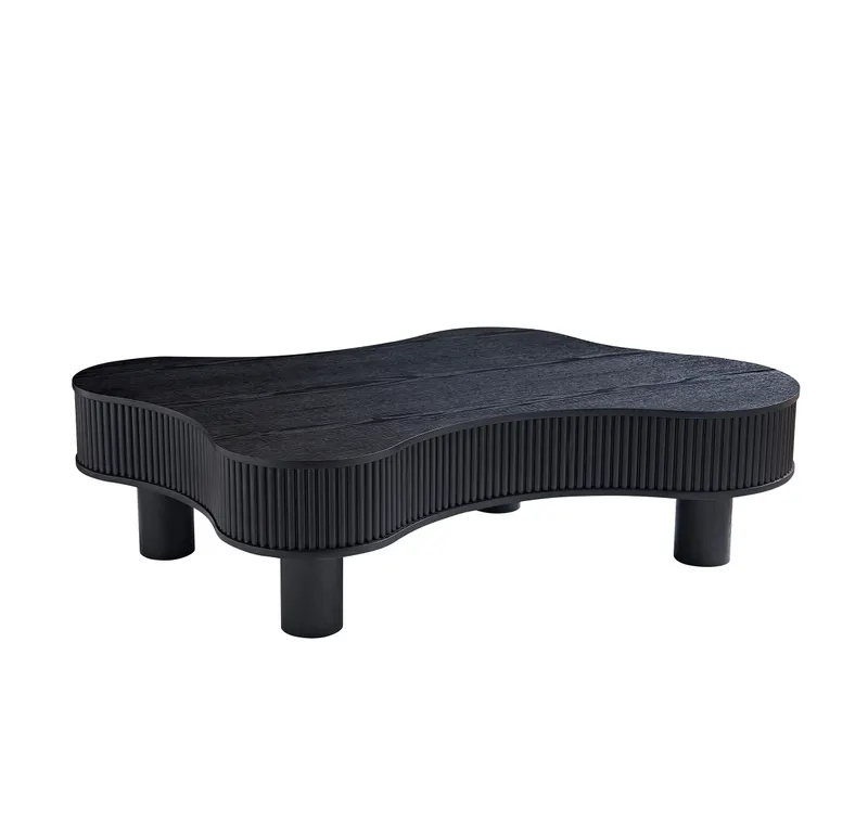 Couchtisch 116 × 77 cm Schwarz, Ansicht 2