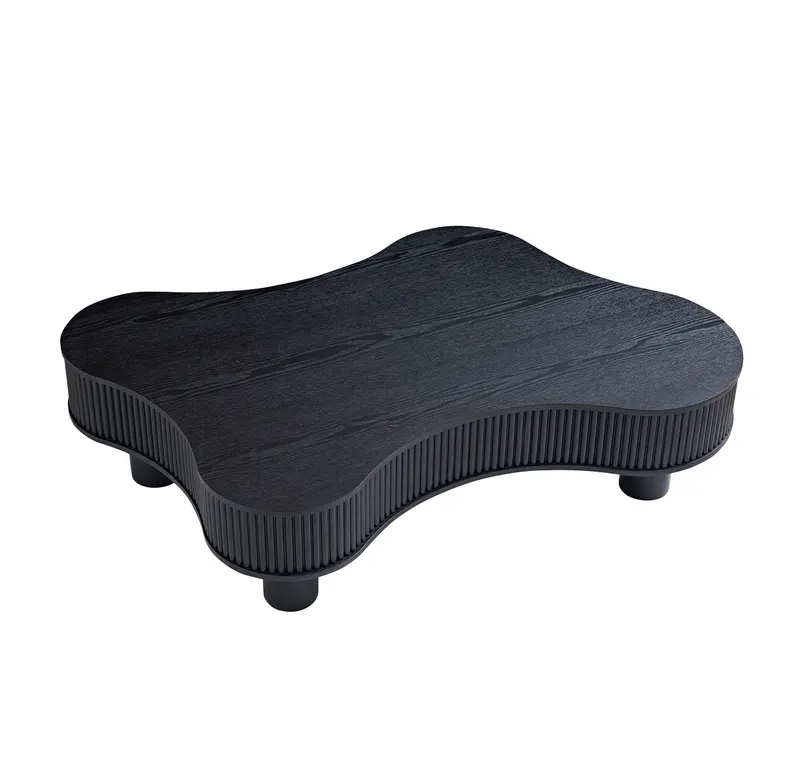 Couchtisch 116 × 77 cm Schwarz, Ansicht 3