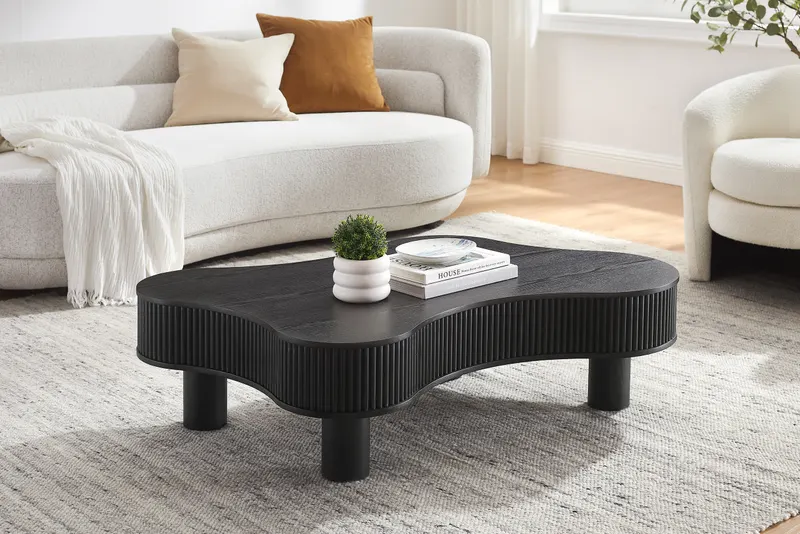 Couchtisch 116 × 77 cm Schwarz, Ansicht 6