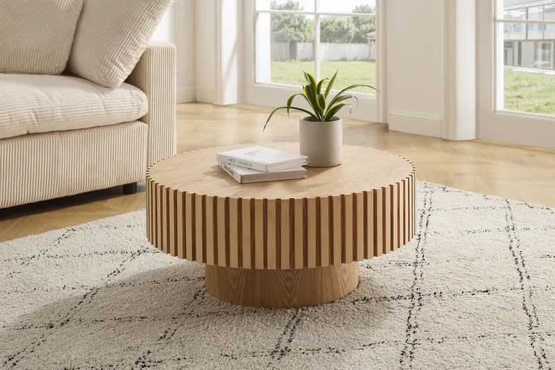Couchtisch Ø 80 cm Natur, Ansicht 5