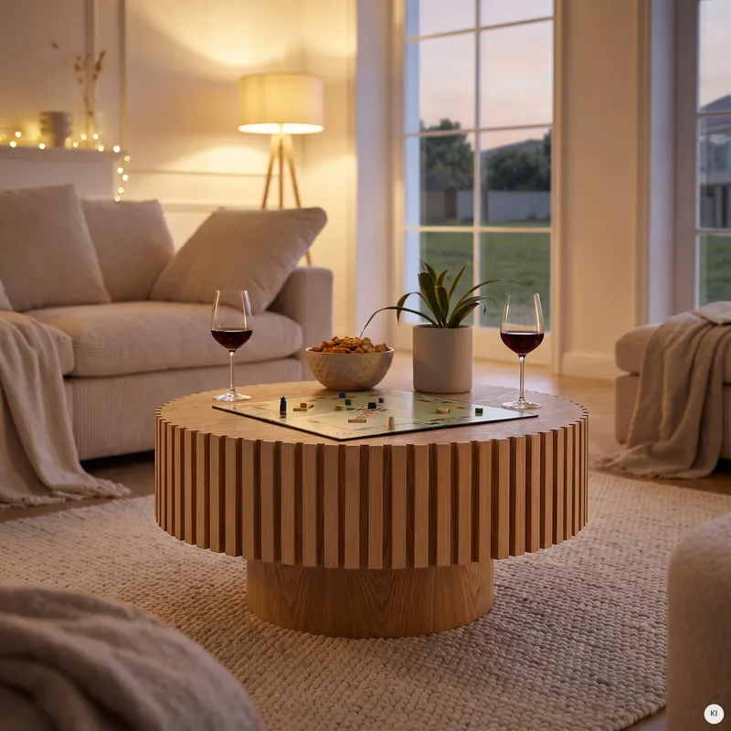 Couchtisch Ø 80 cm Natur, Ansicht 7