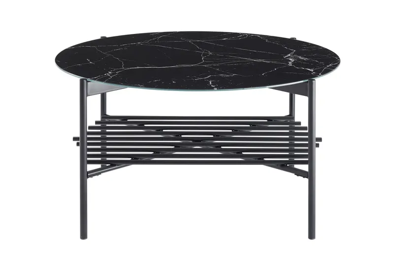 Velaro Couchtisch Ø 84 cm Schwarz
