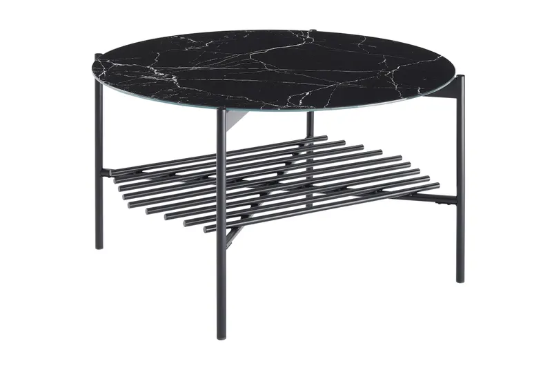 Couchtisch Ø 84 cm Schwarz, Ansicht 2