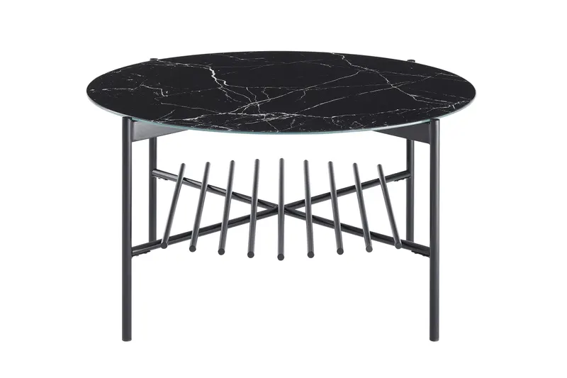Couchtisch Ø 84 cm Schwarz, Ansicht 3