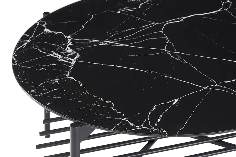 Couchtisch Ø 84 cm Schwarz, Ansicht 5