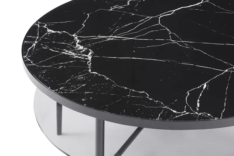 Couchtisch Ø 81 cm Schwarz, Ansicht 4