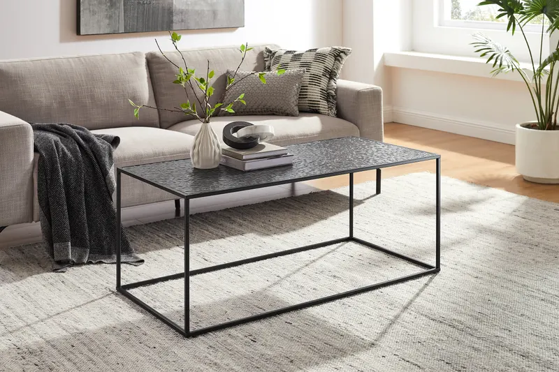 Couchtisch 110 × 55 cm Schwarz, Ansicht 6