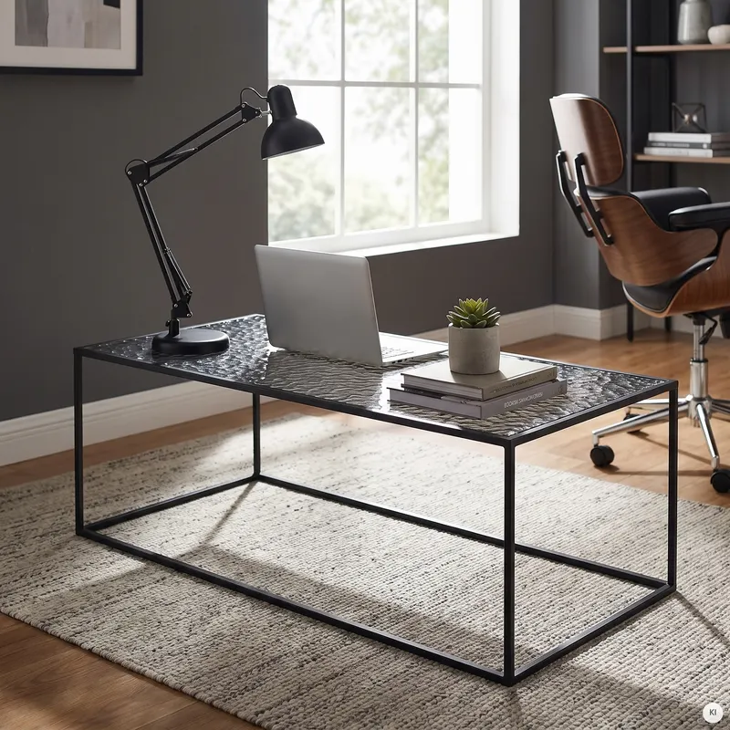 Couchtisch 110 × 55 cm Schwarz, Ansicht 8