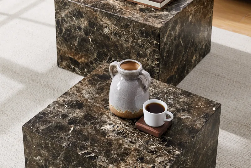 Couchtisch-Set Braun, 2-teilig, Ansicht 7