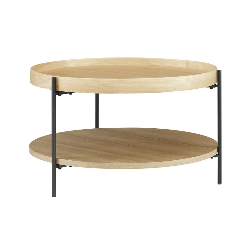 Couchtisch-Set, 2-teilig, Eichefarben, Ansicht 3