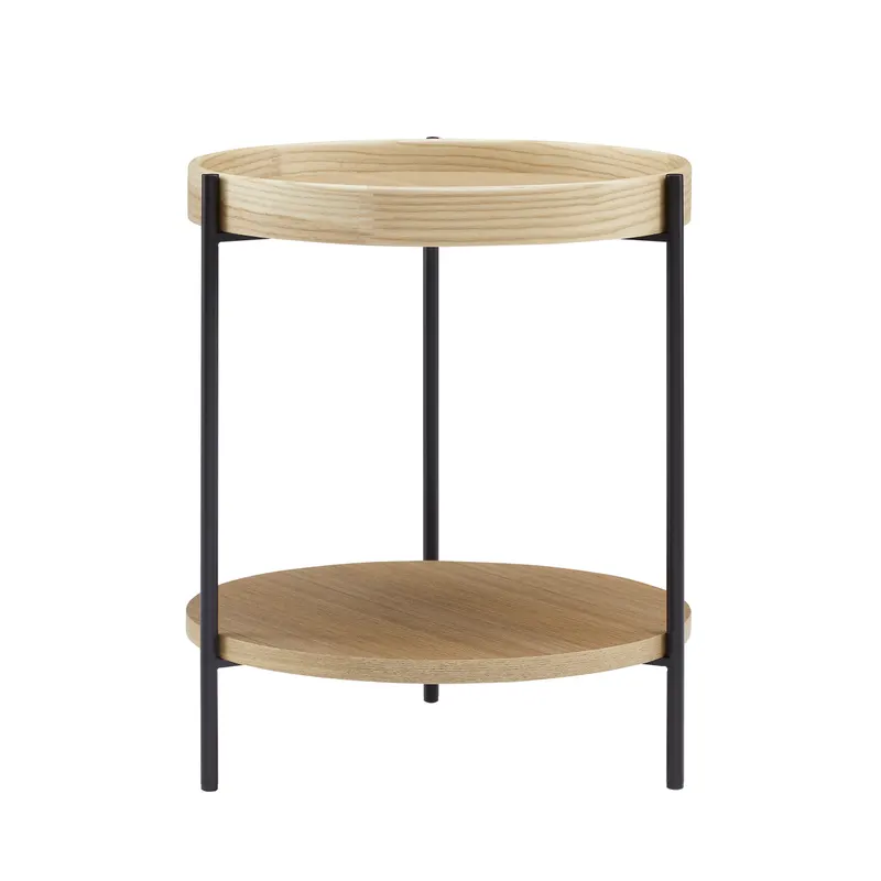 Couchtisch-Set, 2-teilig, Eichefarben, Ansicht 5