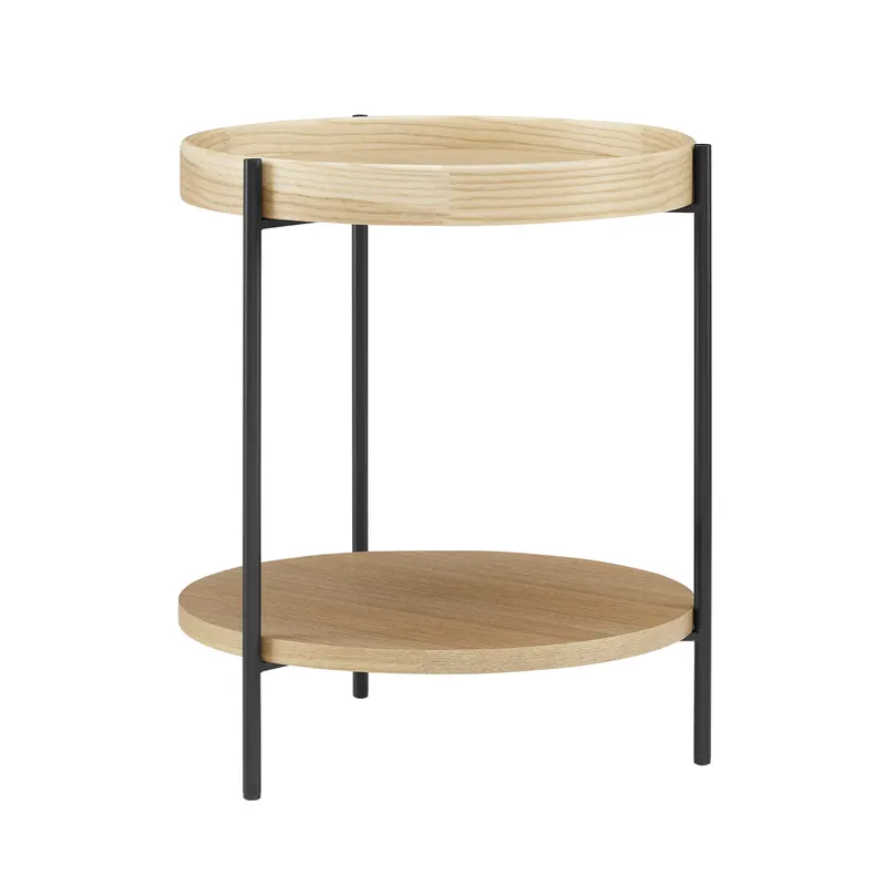 Couchtisch-Set, 2-teilig, Eichefarben, Ansicht 6