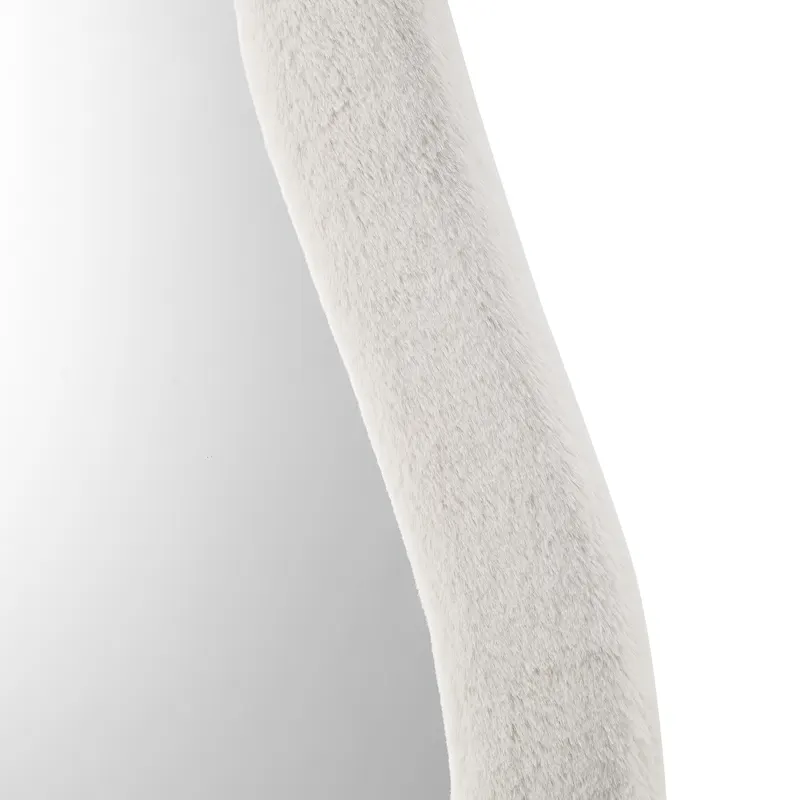 Spiegel mit Kunstfellrahmen Beige 60 × 160 cm, Ansicht 4