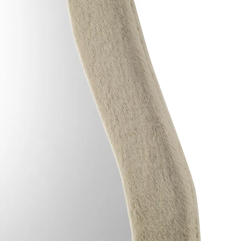 Spiegel mit Kunstfellrahmen Champagner 60 × 160 cm, Ansicht 4