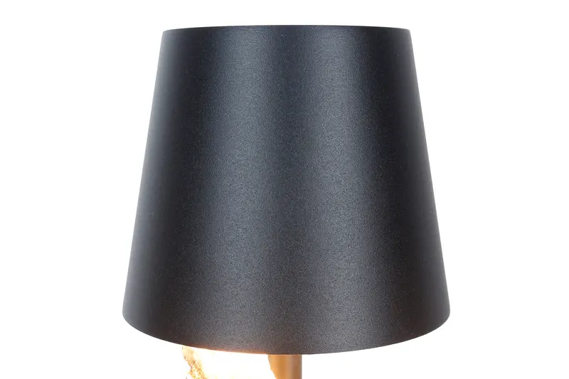 Tischleuchte 29 cm Natur/Schwarz mit LED-Akku, Ansicht 6