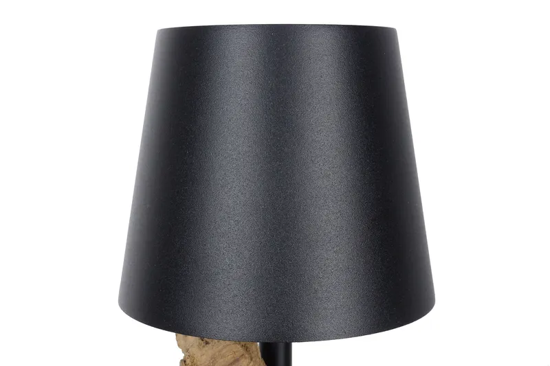 Tischleuchte 29 cm Natur/Schwarz mit LED-Akku, Ansicht 7