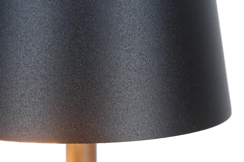 Tischleuchte 29 cm Natur/Schwarz mit LED-Akku, Ansicht 8