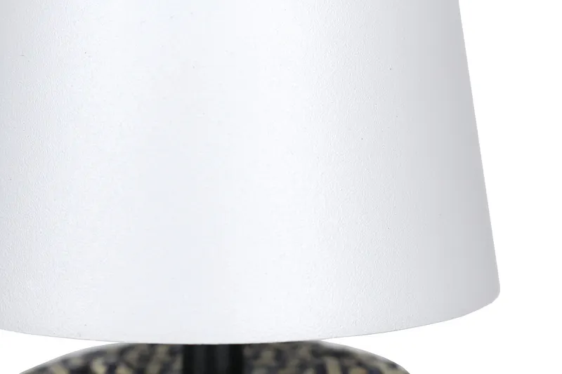 Tischleuchte Schwarz/Weiß 29 cm mit LED-Akku, Ansicht 9