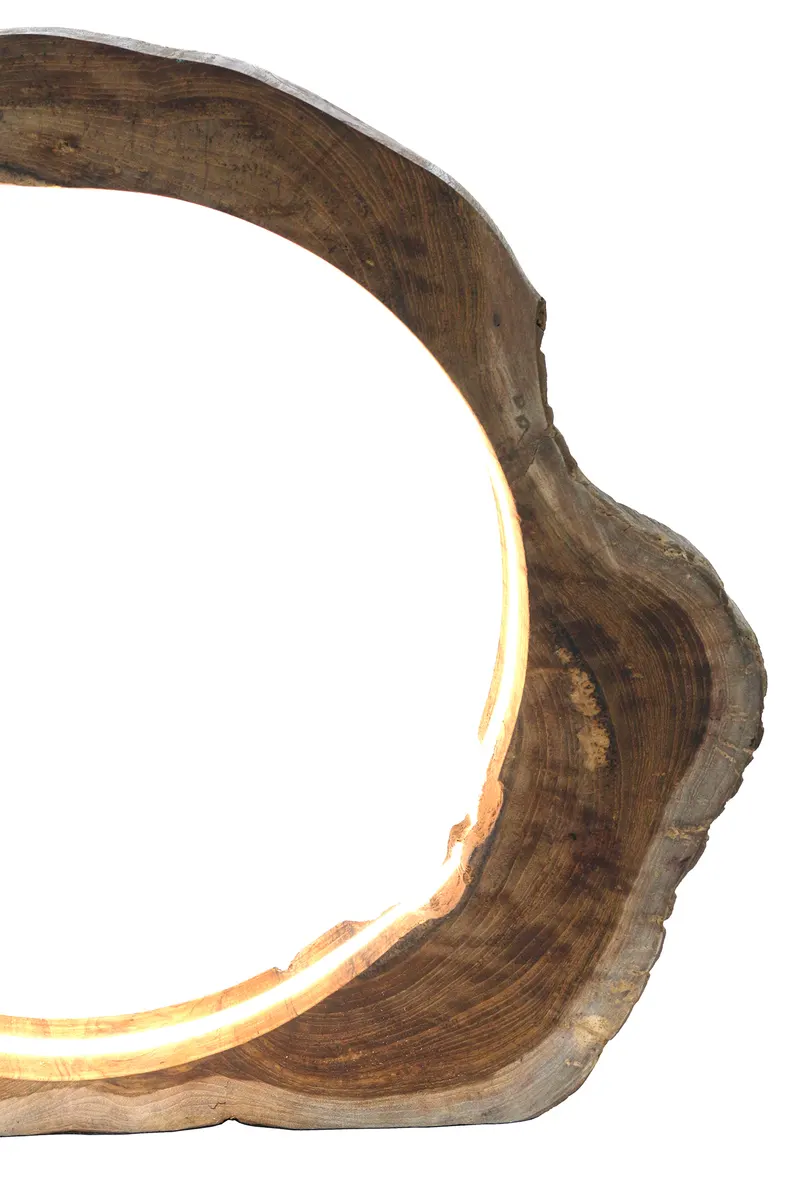 LED-Tischleuchte aus Treibholz Natur, Ansicht 5