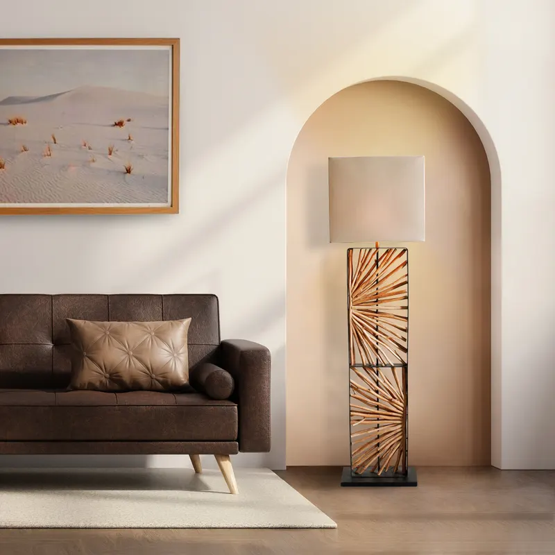 Stehleuchte Treibholz Natur/Beige 165 cm, Ansicht 14