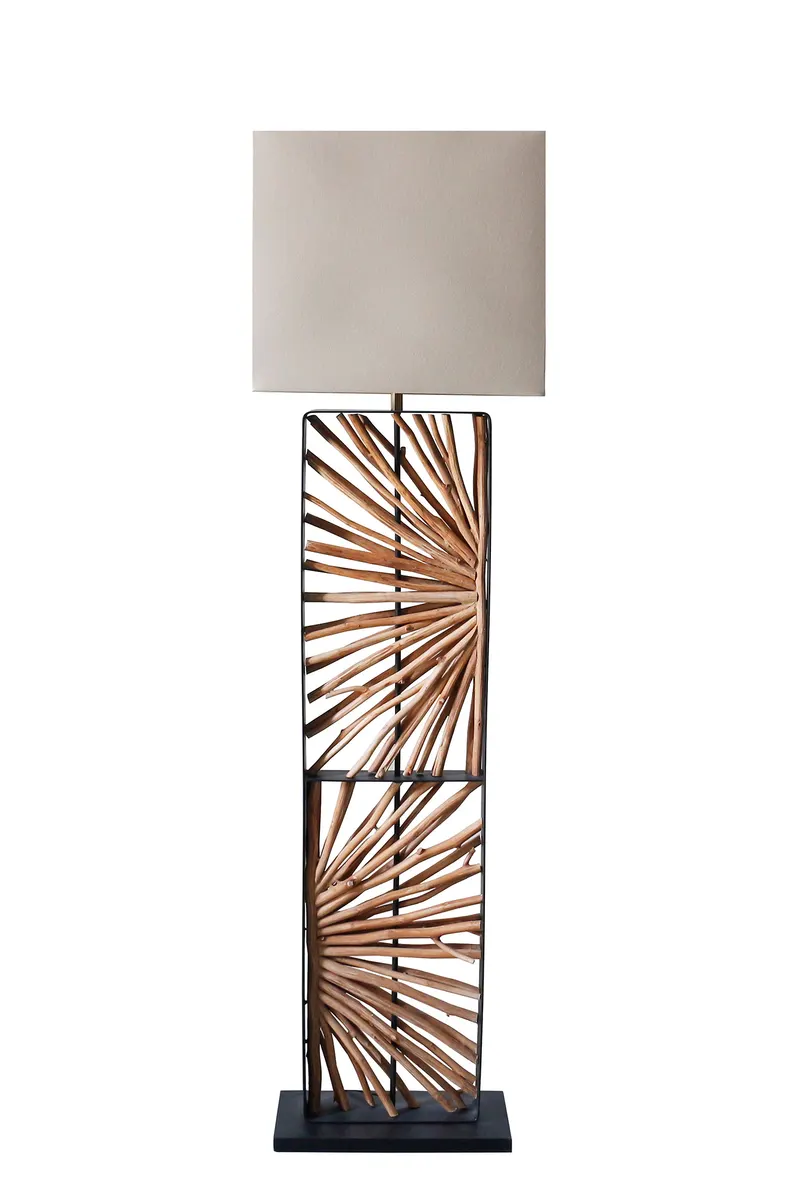 Stehleuchte Treibholz Natur/Beige 165 cm, Ansicht 2