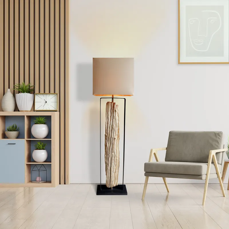 Stehleuchte Treibholz Natur/Beige 165 cm, Ansicht 14
