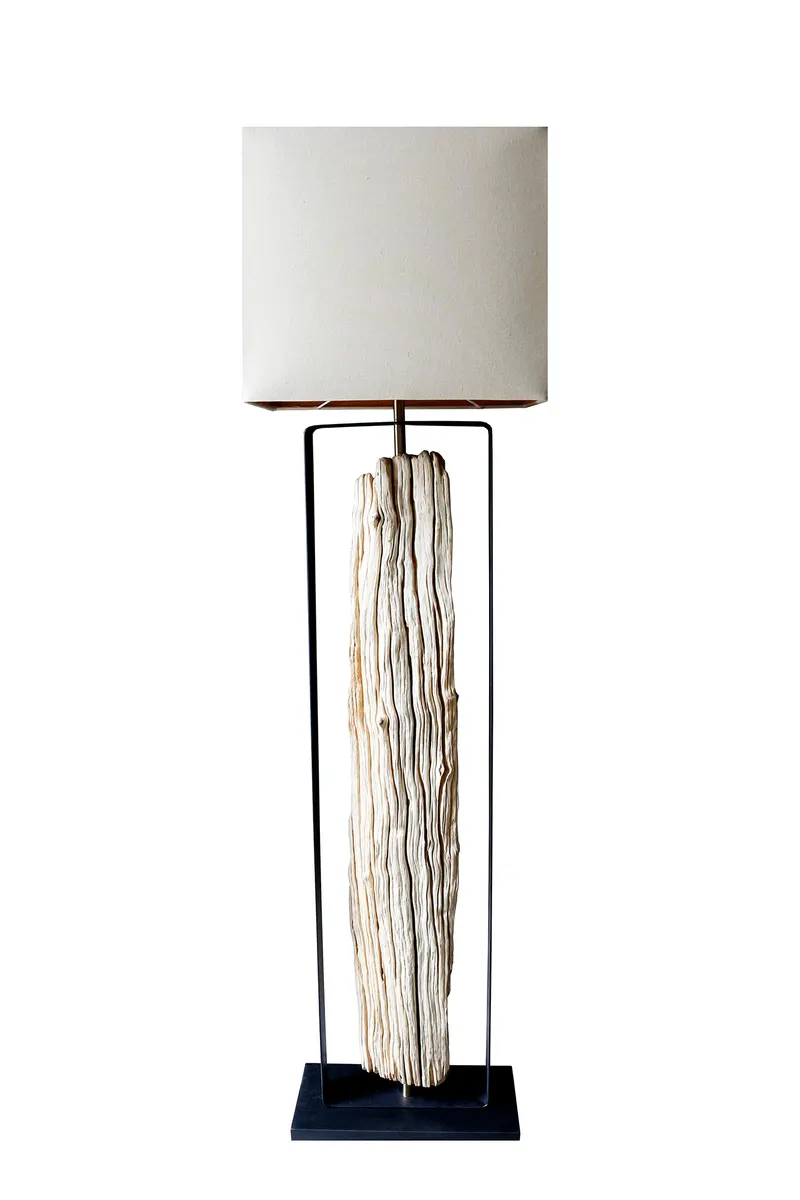 Stehleuchte Treibholz Natur/Beige 165 cm, Ansicht 2