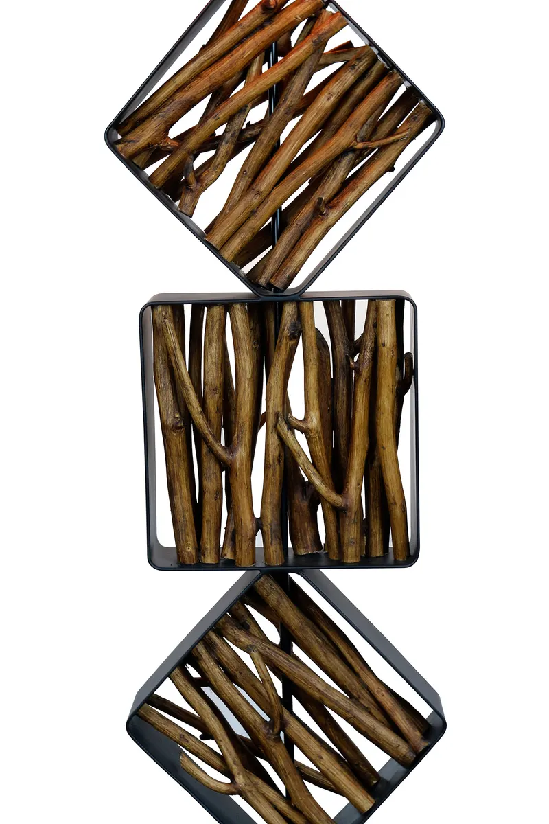 Stehleuchte Treibholz Natur/Schwarz 155 cm, Ansicht 8