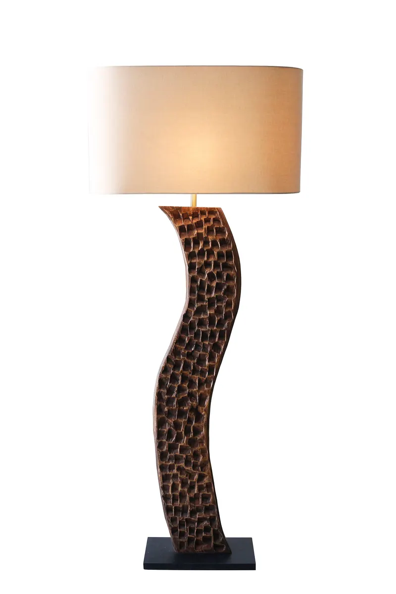 Damita Stehleuchte Akazie/Leinen Natur 171 cm