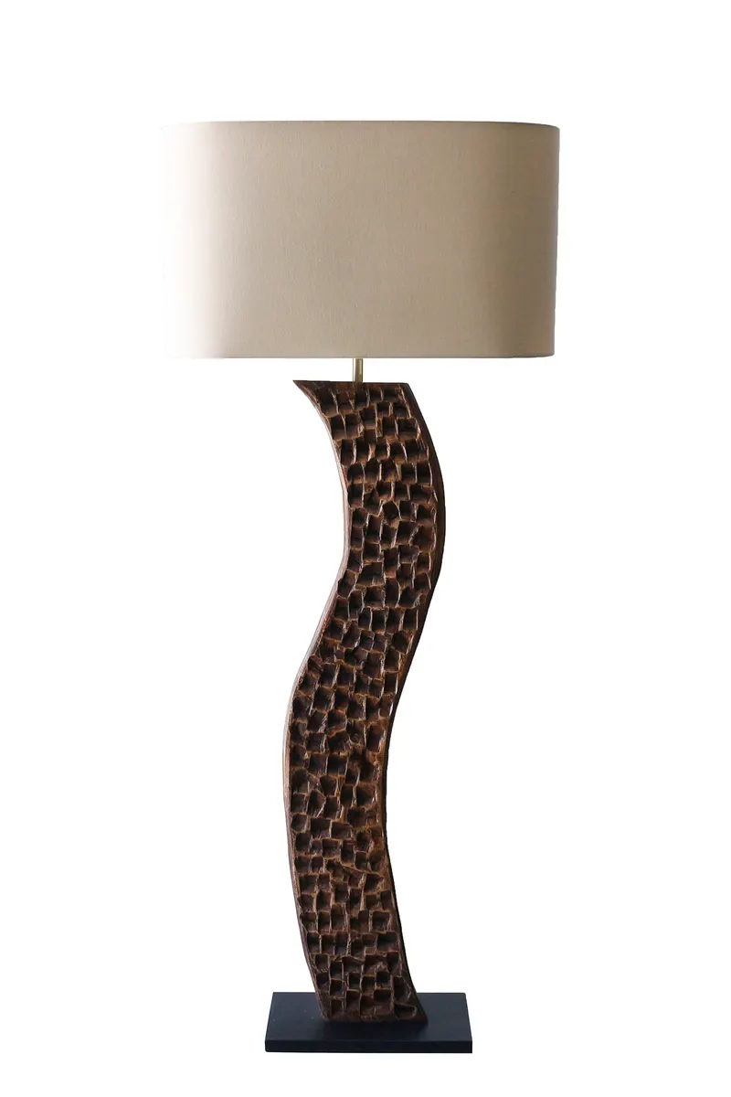 Stehleuchte Akazie/Leinen Natur 171 cm, Ansicht 2