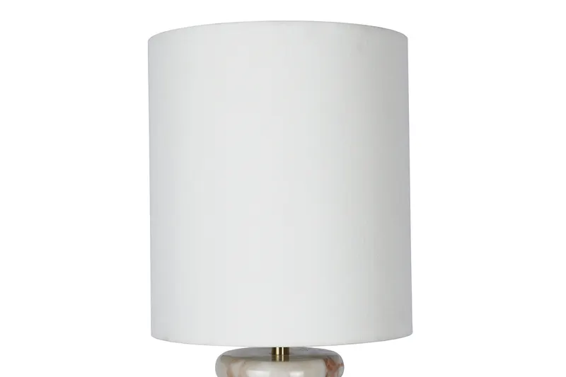 Tischleuchte Marmor/Leinen Beige, Ansicht 4