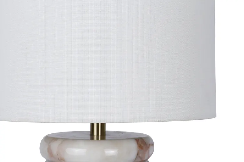 Tischleuchte Marmor/Leinen Beige, Ansicht 6