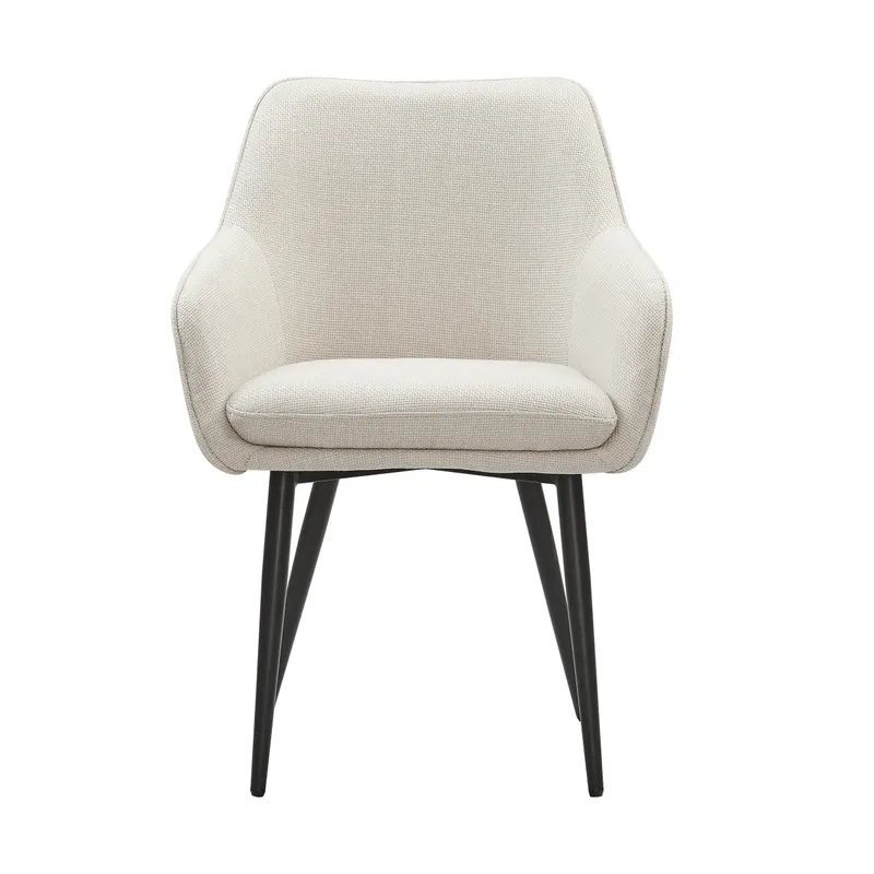 Esszimmerstuhl Strukturstoff Beige, Ansicht 2